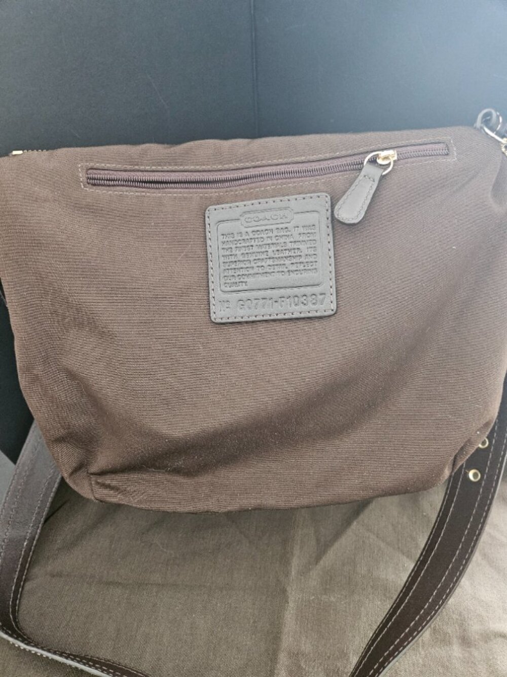 Coach Hobo Crossbody Patch Work Brown & Gold bag No. G0771-10387 -EUC (VINTAGE) - Picture 12 of 15